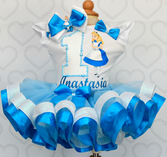 Alice in wonderland tutu set- Alice in wonderland outfit-Alice in wonderland dress