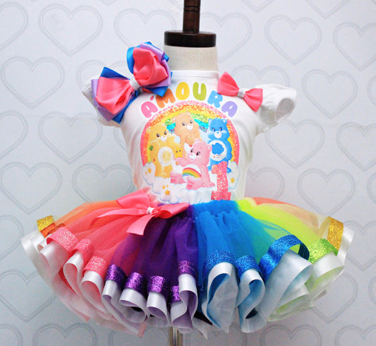 Care Bears tutu set-Care Bears outfit-Care Bears dress
