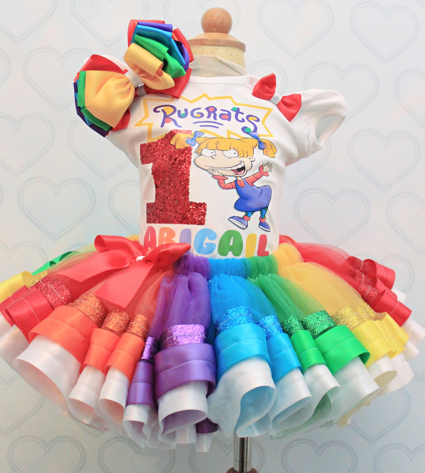 Rugrats tutu set- Rugrats outfit-Rugrats dress-Rugrats birthday(deluxe)-Angelica tutu set