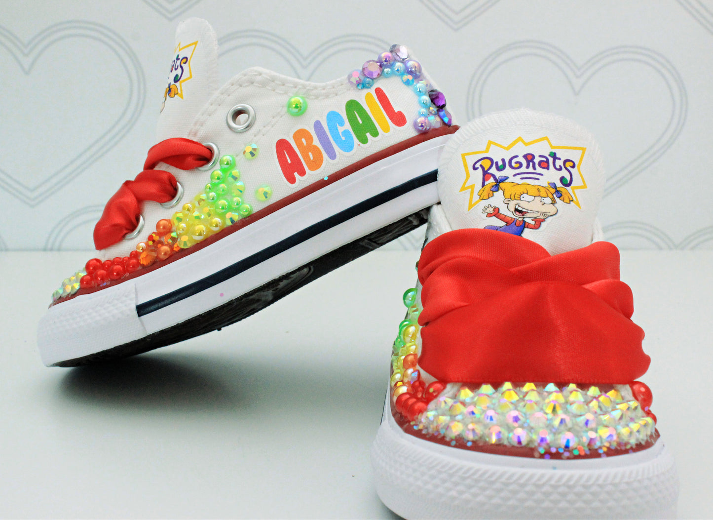 Rugrats shoes- Rugrats bling Converse-Girls Rugrats Shoes