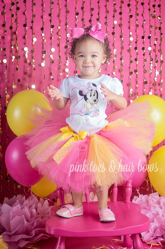 Mouse Tutu set- mouse outfit- mouse birthday outfit