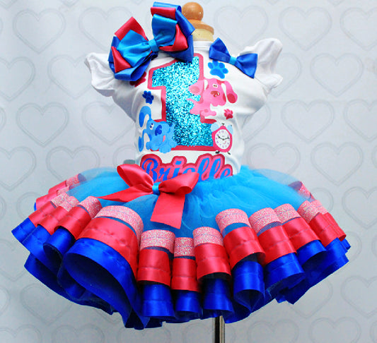Blues Clues tutu set-Blues clues outfit-Blues Clues birthday-Blues Clues Dress