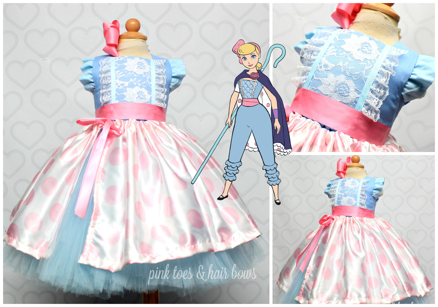 Bo Peep Dress-Bo Peep tutu set-Bo Peep outfit-Bo Peep tutu dress-Toy story costume