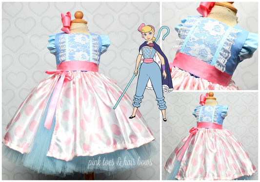 Bo Peep Dress-Bo Peep tutu set-Bo Peep outfit-Bo Peep tutu dress-Toy story costume