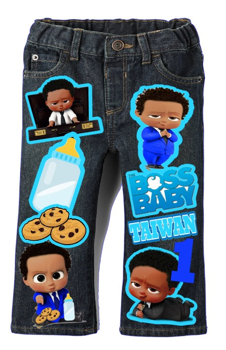 Boss Baby Denim Set-Boys Boss Baby denim set-Boss Baby Birthday outfit-Boss Baby boys outfit