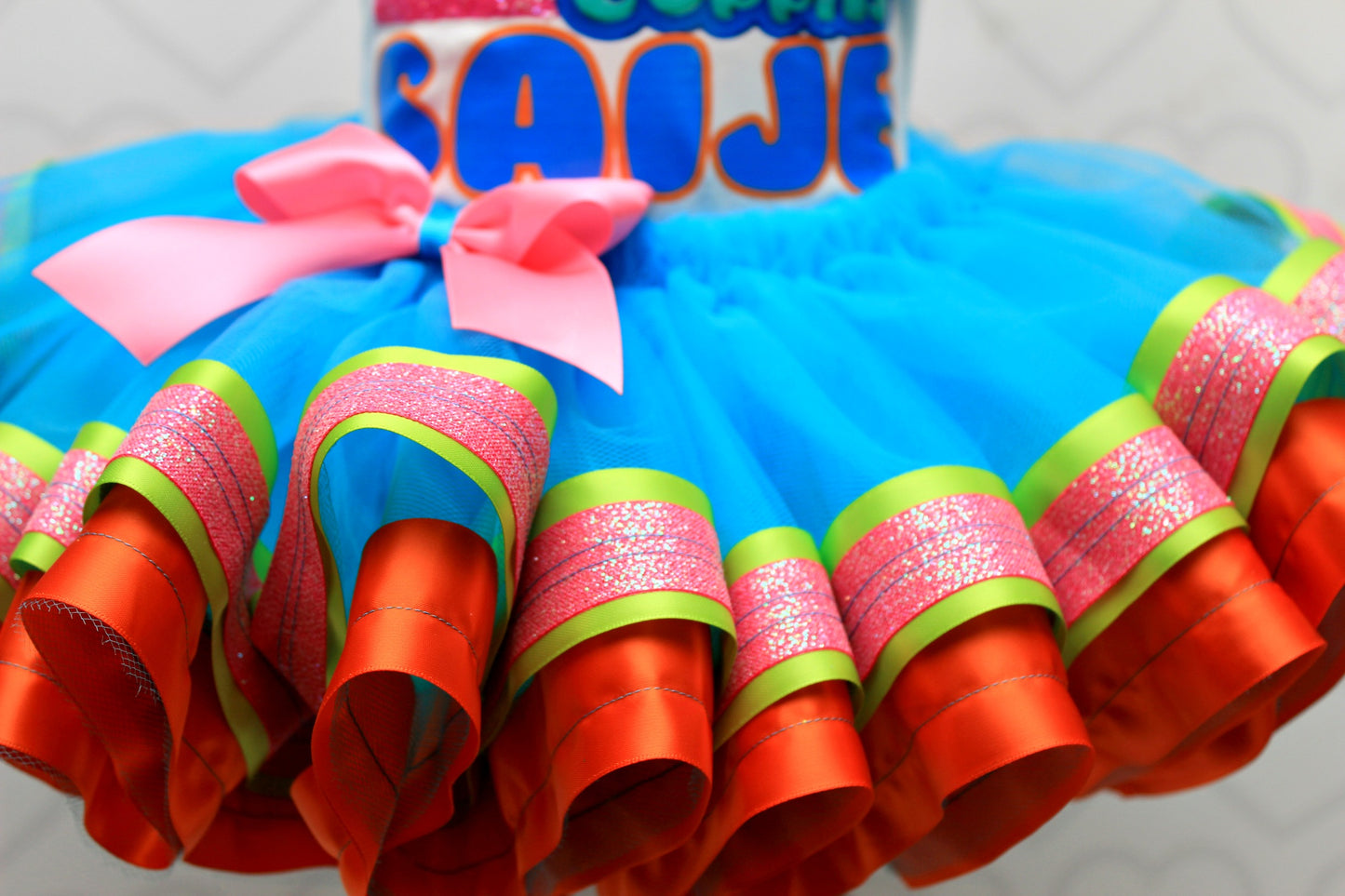 Bubble Guppies tutu set- Bubble guppies outfit-bubble guppies dress-bubble guppies birthday
