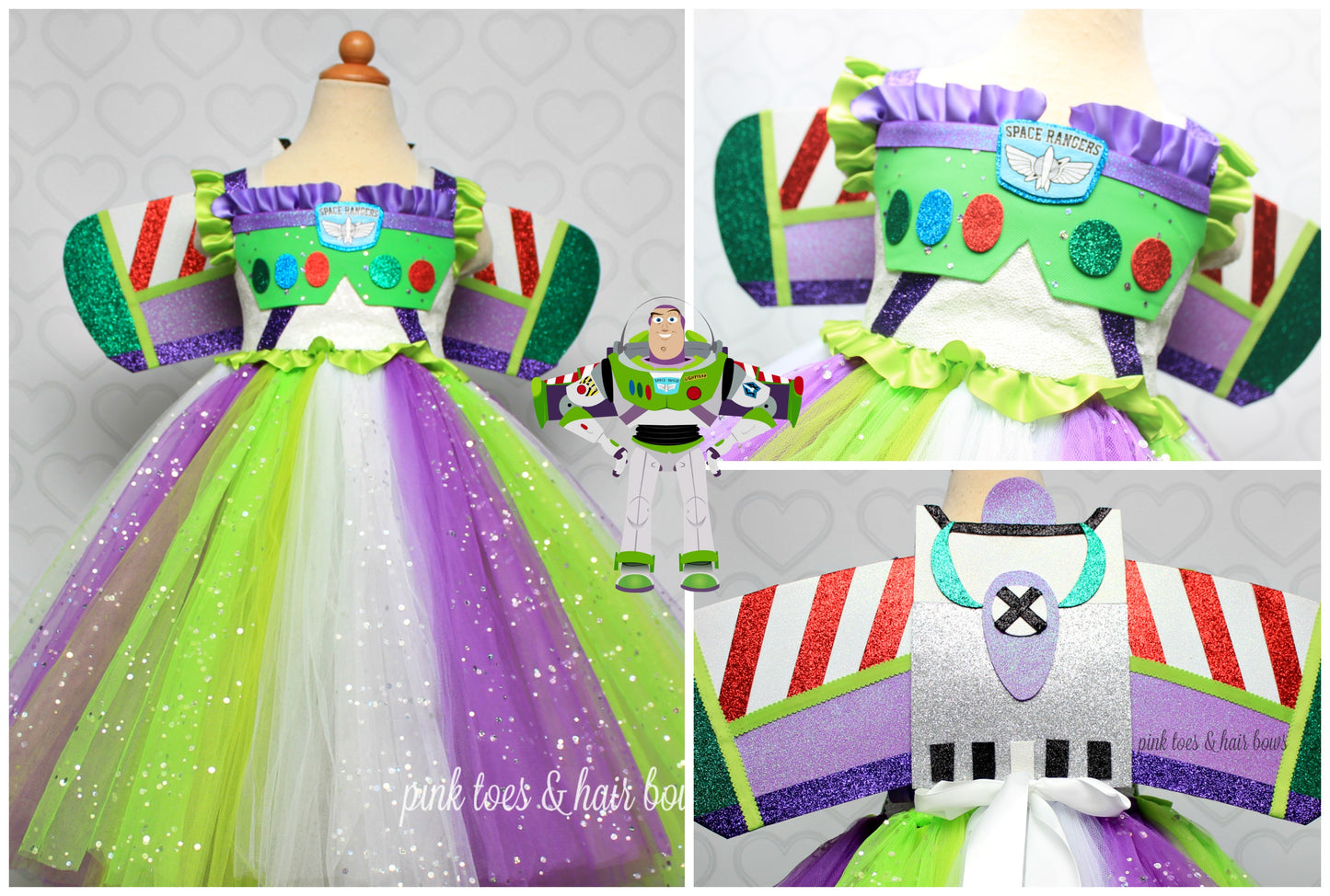 Buzz Lightyear Dress- toy story dress- toy story costume-buzz lightyear costume