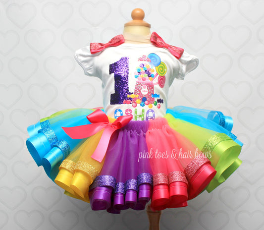 Candy Land tutu set-Candy land outfit-Candy land dress