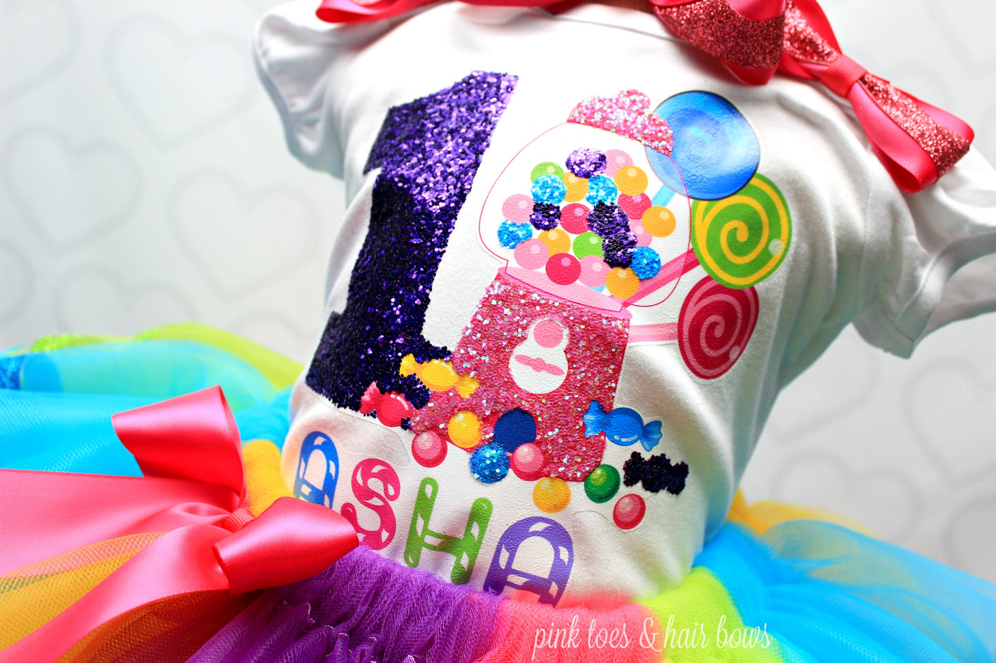 Candy Land tutu set-Candy land outfit-Candy land dress