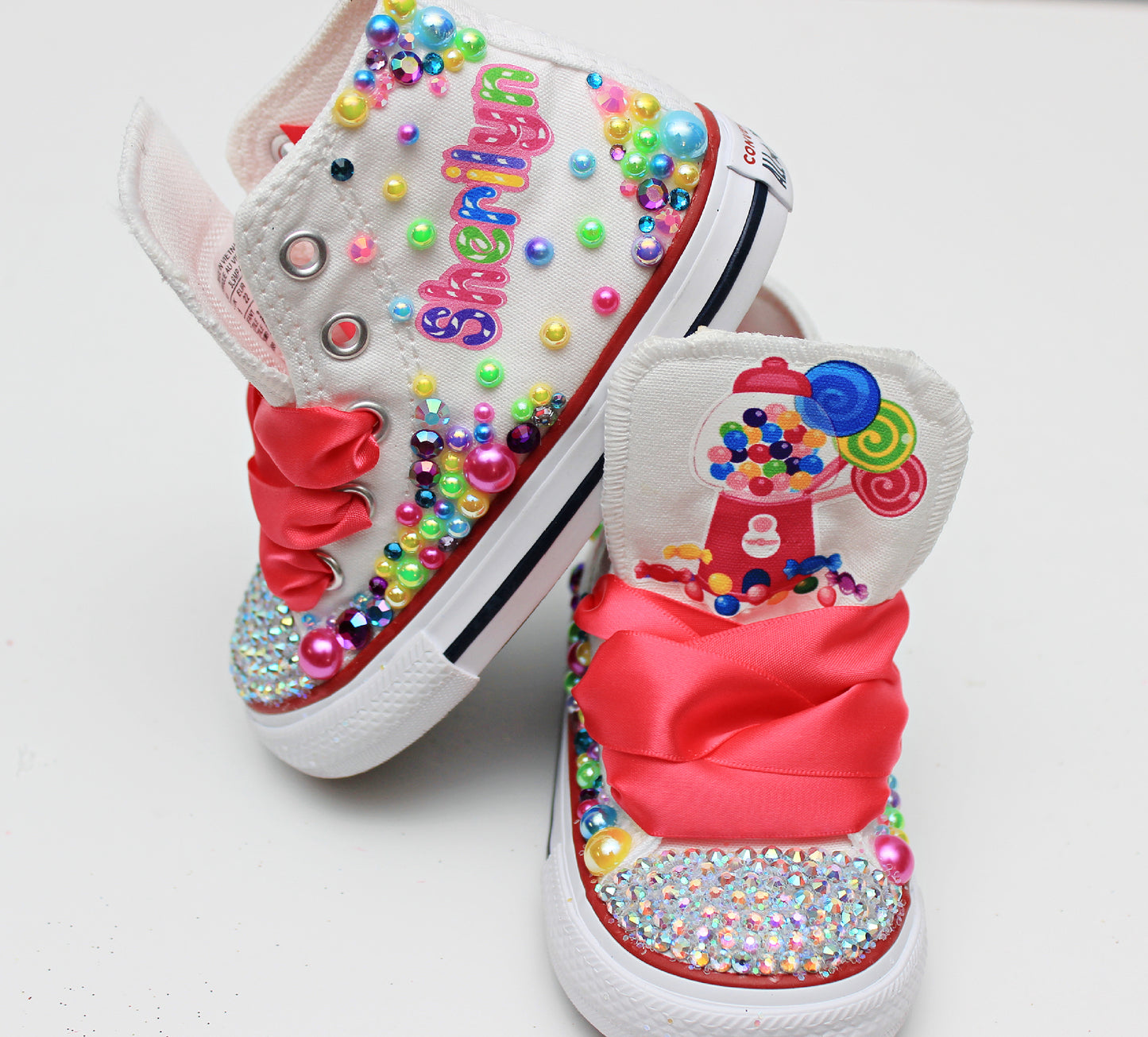 Candy Land shoes- Candy Land bling Converse-Girls Candy Land Shoes-Candy Land Converse