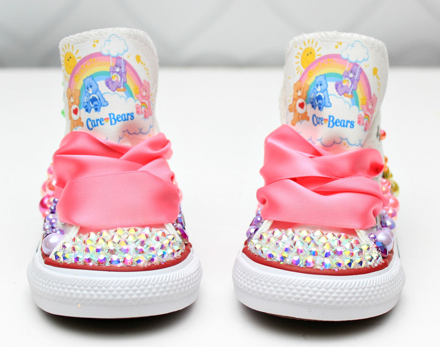 Care Bear shoes- Care Bear bling Converse-Girls Care bear Shoes-Care Bear shoes