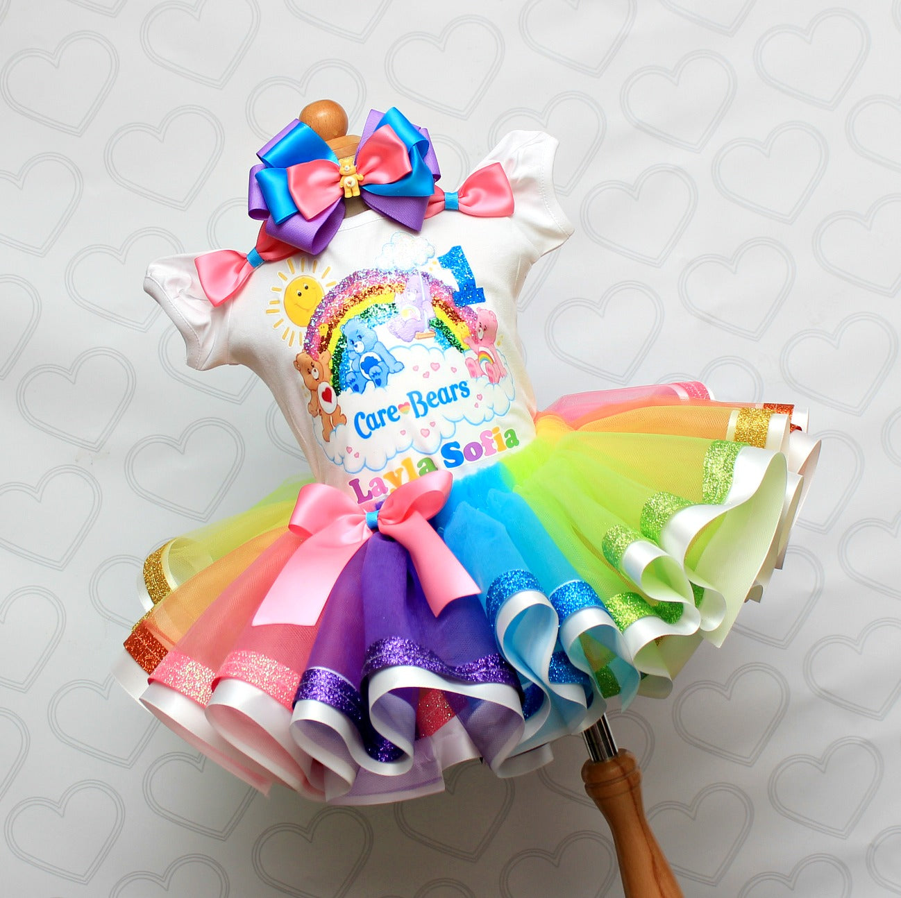 Care Bears tutu set-Care Bears outfit-Care Bears dress