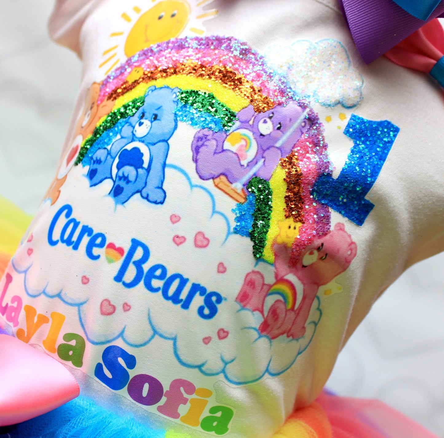 Care Bears tutu set-Care Bears outfit-Care Bears dress