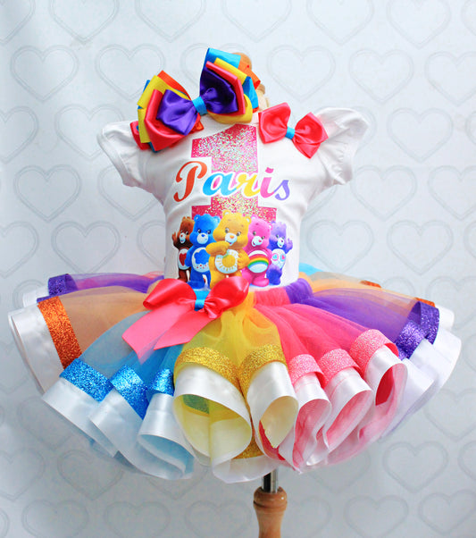 Care Bears tutu set-Care Bears outfit-Care Bears dress