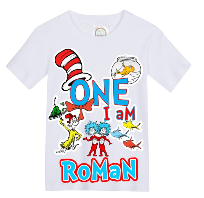 Cat in the Hat Denim Set-Boys Cat in the hat denim set-Cat in the hat Birthday outfit-Cat in the hat boys outfit