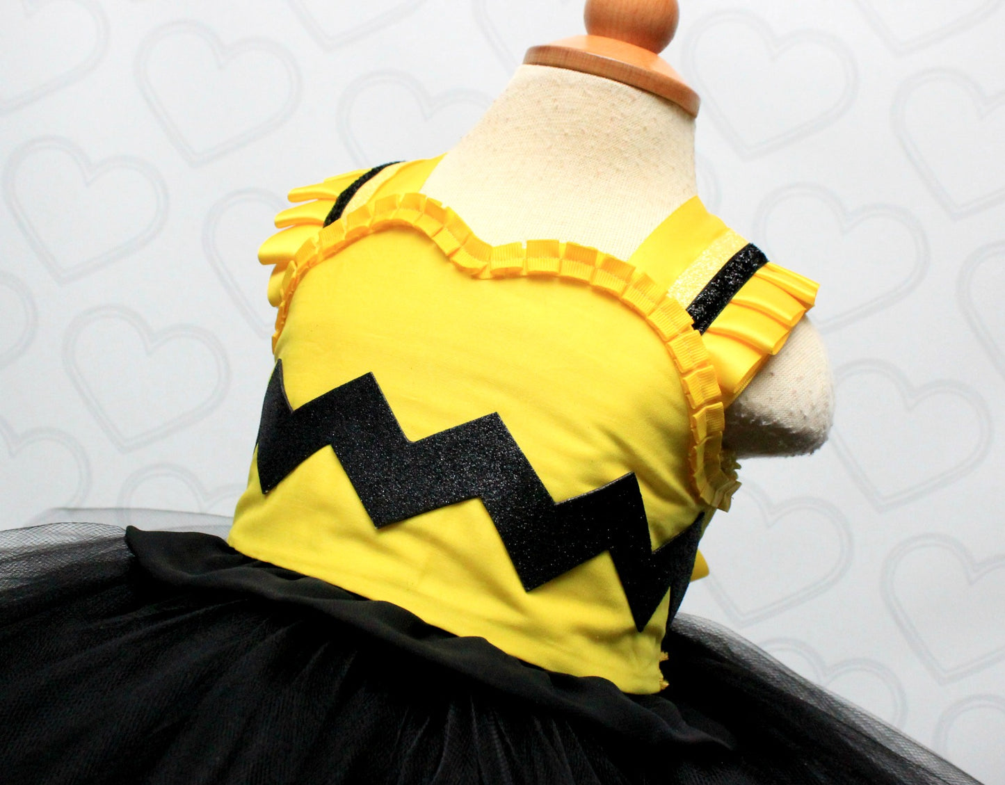 Charlie Brown Dress-Charlie brown costume- Charlie brown tutu- Charlie brown tutu dress