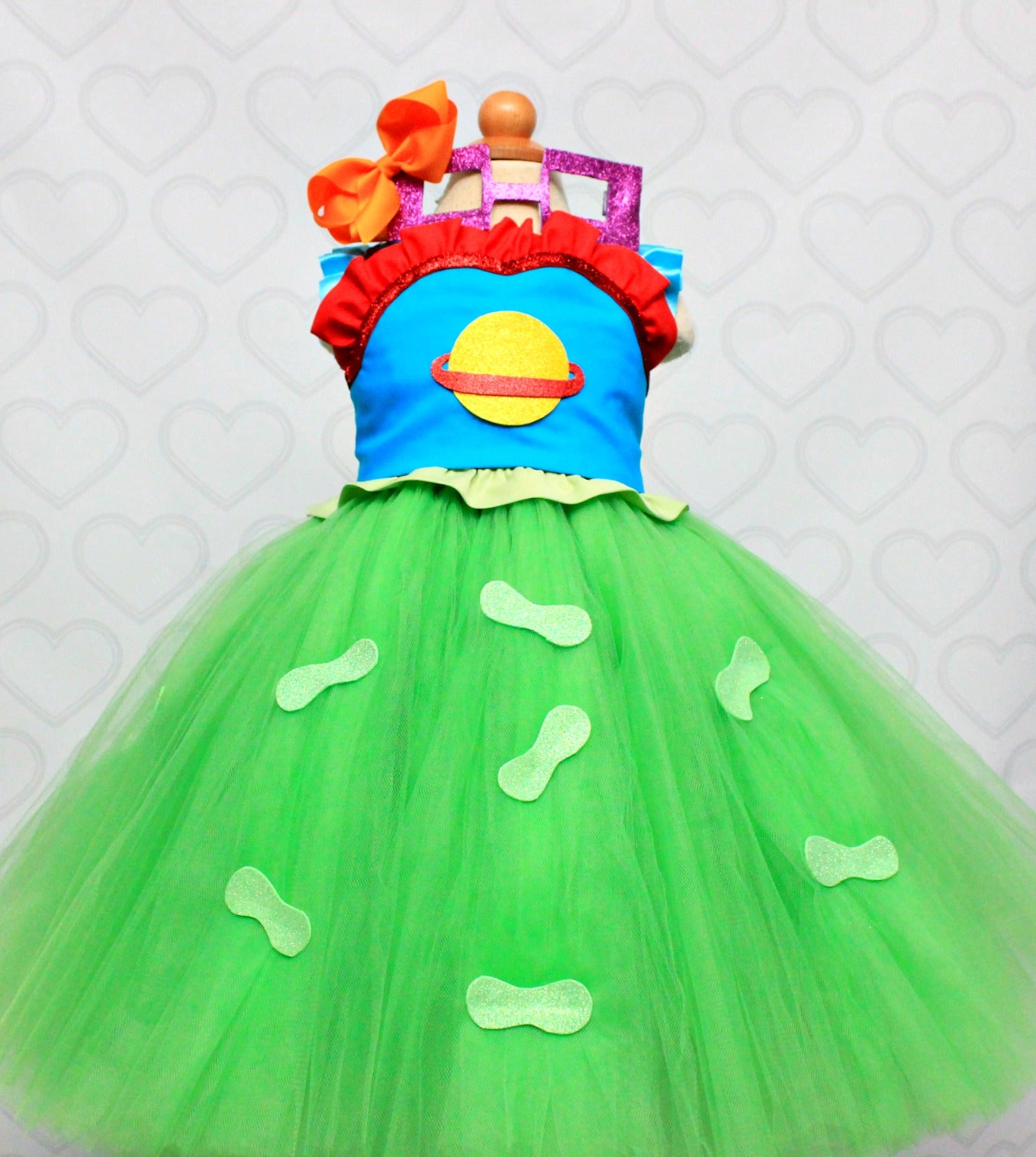 Chuckie Costume- Rugrats costume- Rugrats tutu dress-Chuckie tutu-Chuckie dress