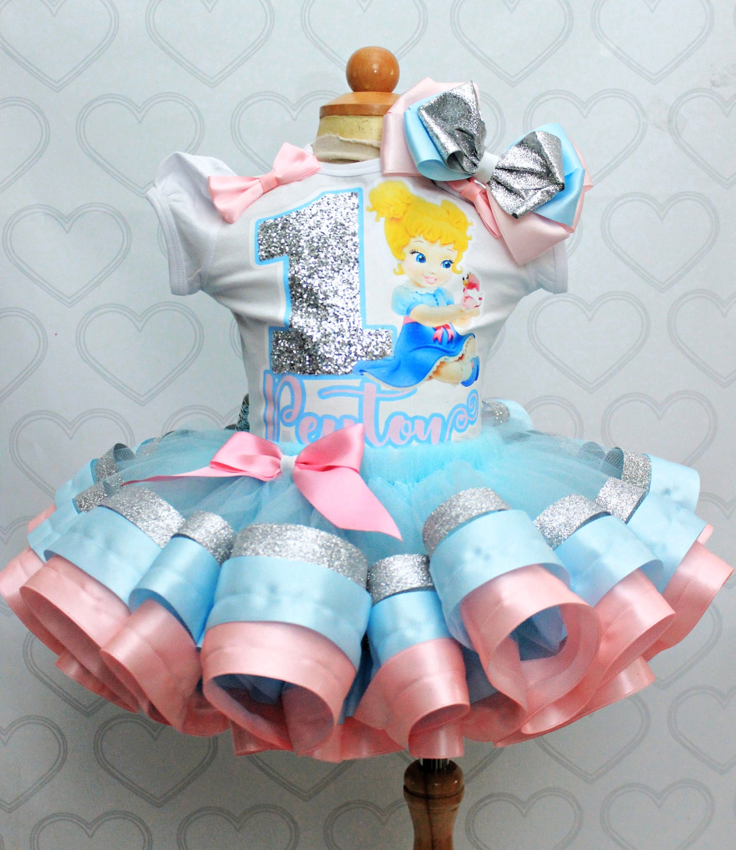 Cinderella tutu set- Cinderella outfit-Cinderella birthday outfit