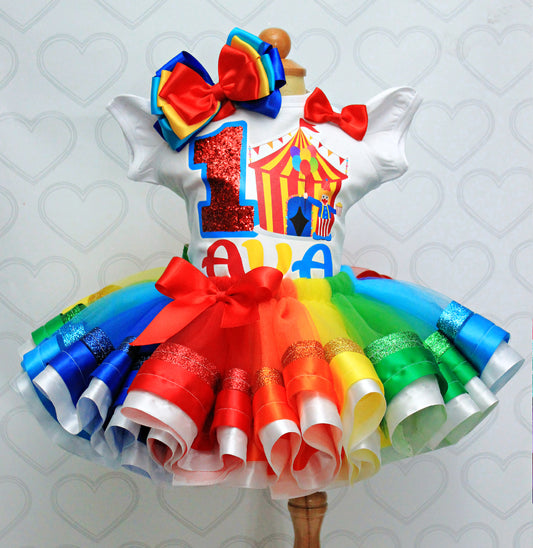 Circus tutu set-Circus outfit-Circus dress-Carnival outfit-Carnival tutu set-circus birthday outfit(deluxe)