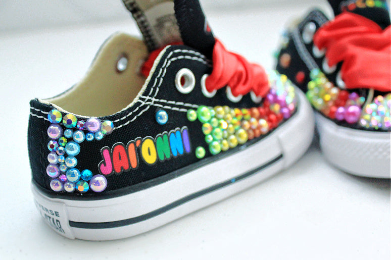 Cocomelon shoes- Cocomelon bling Converse-Girls Cocomelon Shoes-Cocomelon Converse