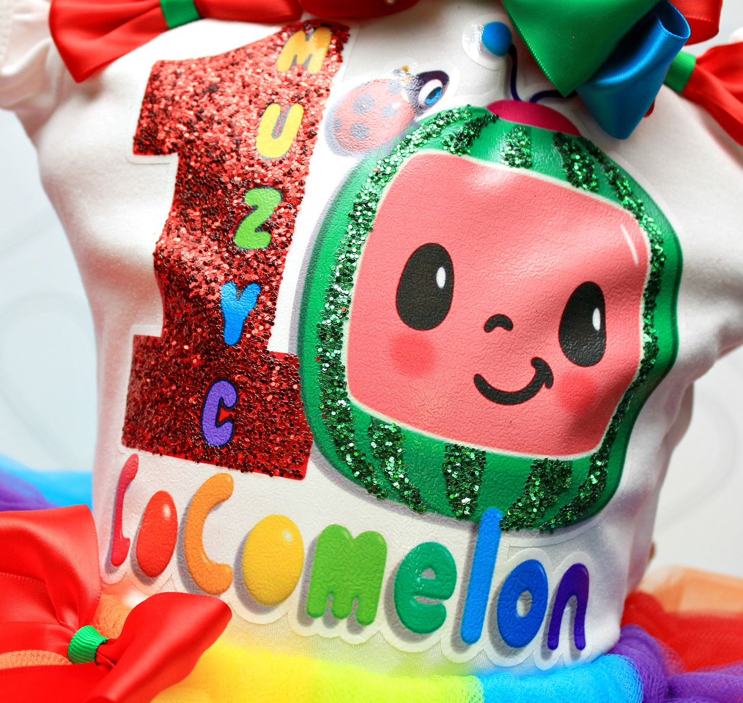 Cocomelon tutu set-Cocomelon outfit-Cocomelon dress