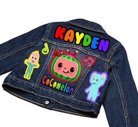Cocomelon Denim Set-Boys cocomelon denim set-cocomelon Birthday outfit-cocomelon boys outfit