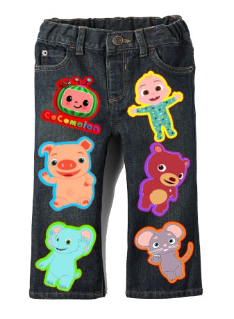 Cocomelon Denim Set-Boys cocomelon denim set-cocomelon Birthday outfit-cocomelon boys outfit