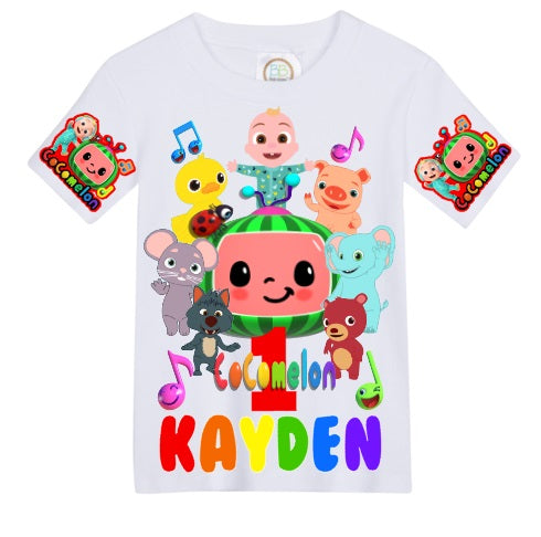 Cocomelon Overalls- Cocomelon Birthday Overalls- Cocomelon Birthday outfit