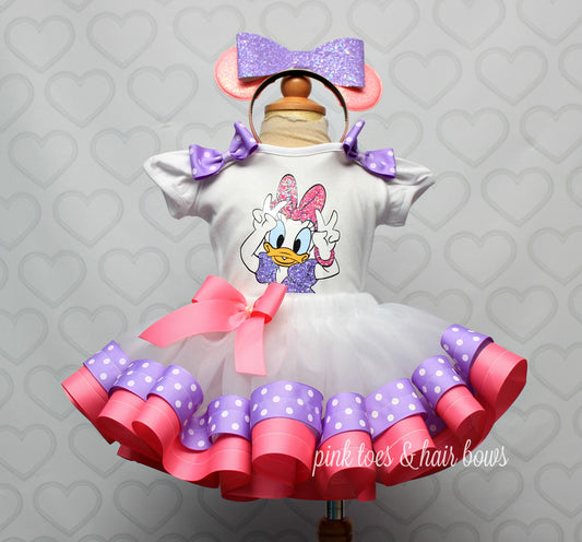 Duck Tutu set- Duck outfit-Duck birthday outfit- duck tutu
