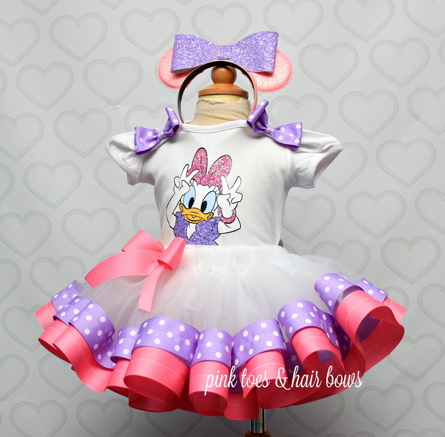 Duck Tutu set- Duck outfit-Duck birthday outfit- duck tutu