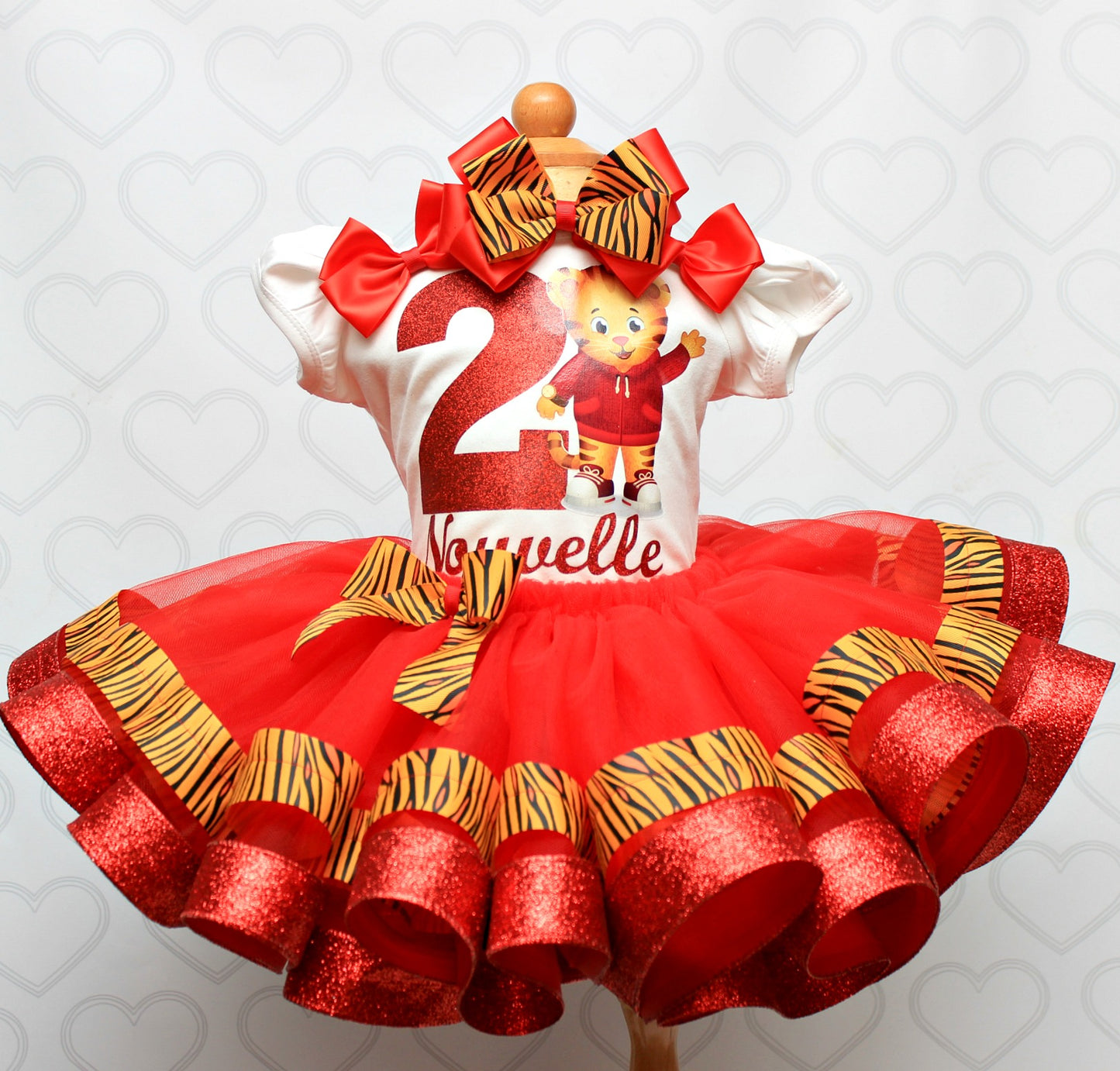 Daniel Tiger tutu set-Daniel Tiger outfit-Daniel Tiger dress