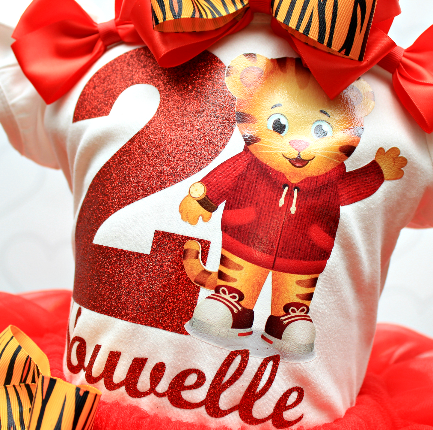 Daniel Tiger tutu set-Daniel Tiger outfit-Daniel Tiger dress