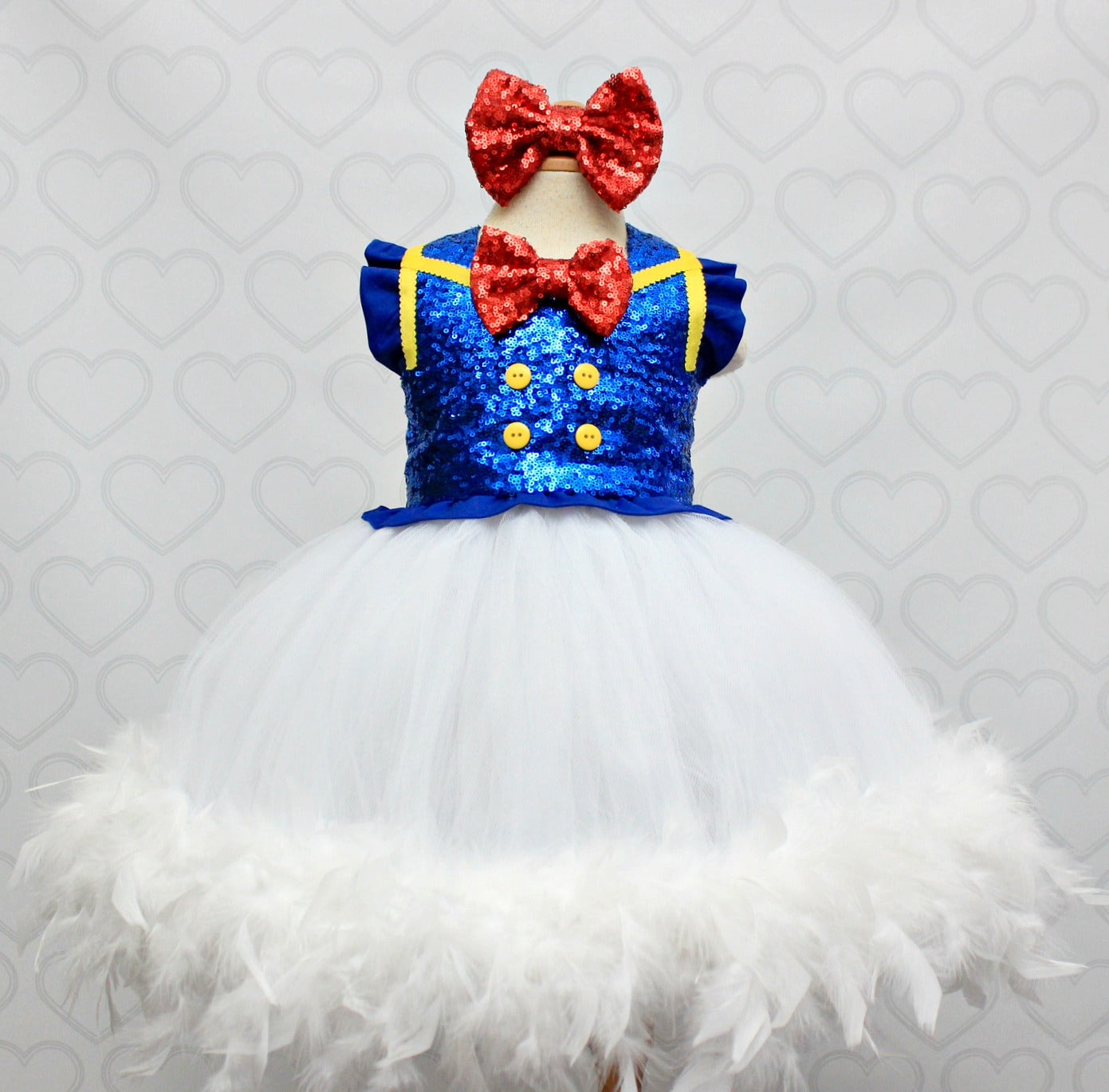 Donald Duck Tutu dress- Donald Duck tulle dress- Donald Duck dress- Donald Duck costume