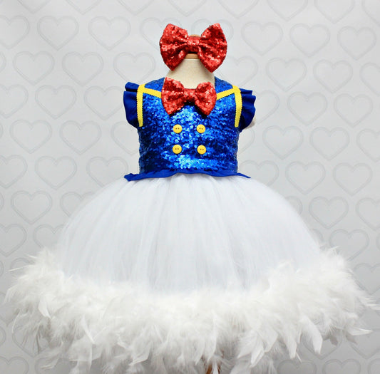 Donald Duck Tutu dress- Donald Duck tulle dress- Donald Duck dress- Donald Duck costume
