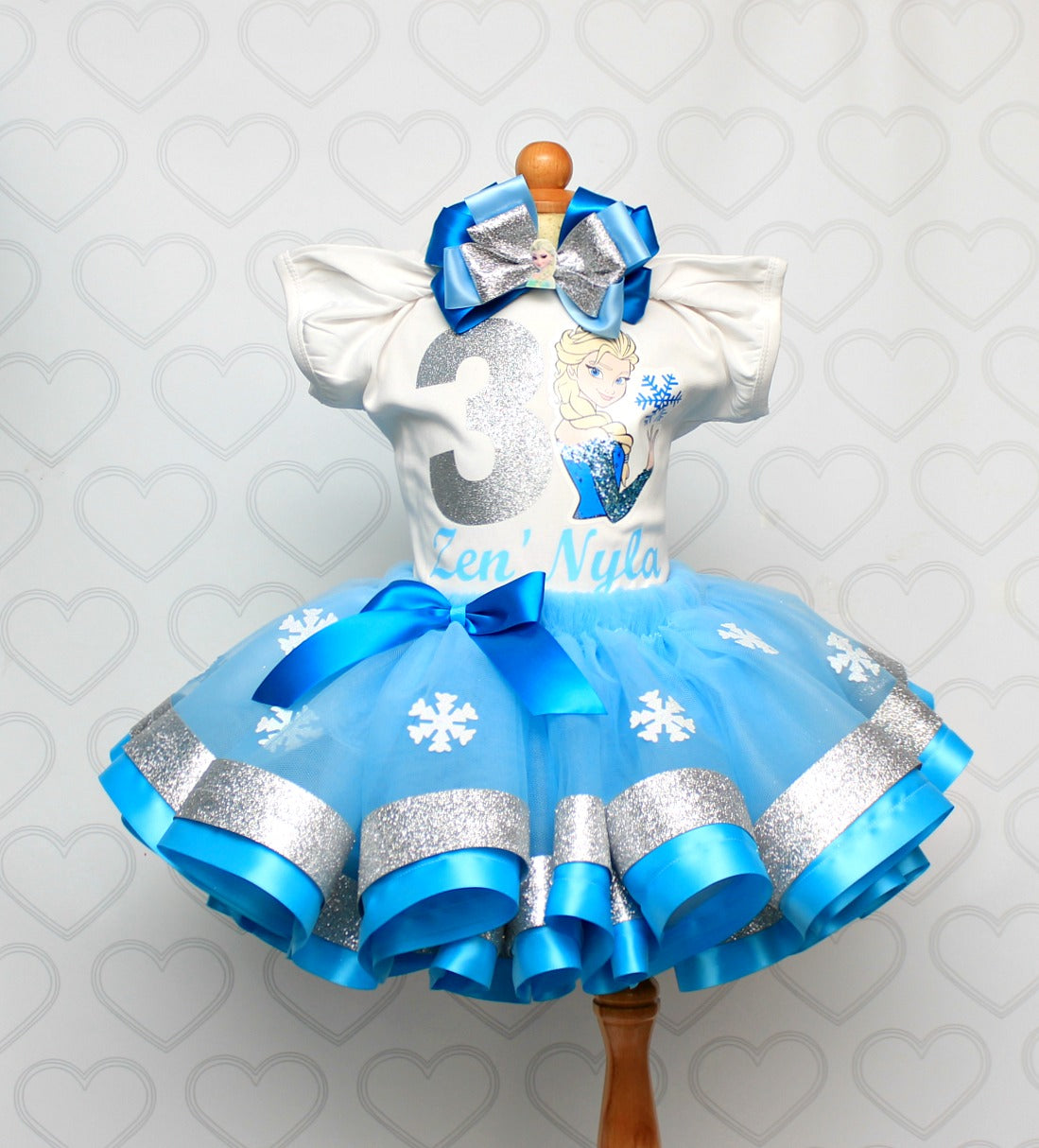 Frozen tutu set-Frozen outfit-Frozen dress-Elsa tutu set