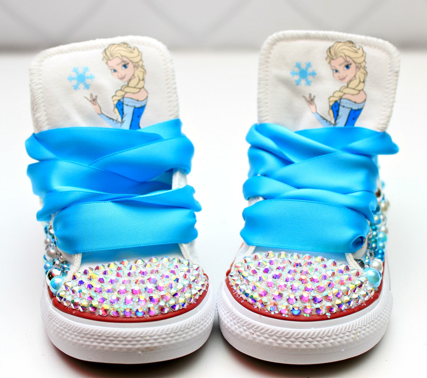 Frozen shoes- Frozen bling Converse-Girls Frozen Shoes-Elsa Shoes