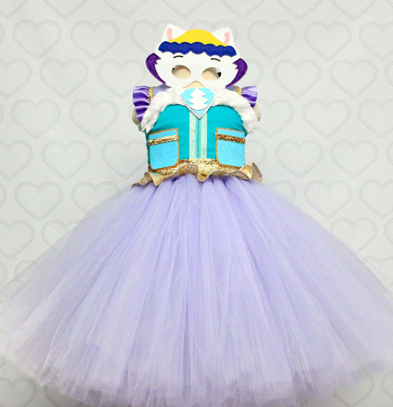 Paw patrol Costume- Everest costume- everest paw patrol tutu dress-paw patrol tutu-everest dress