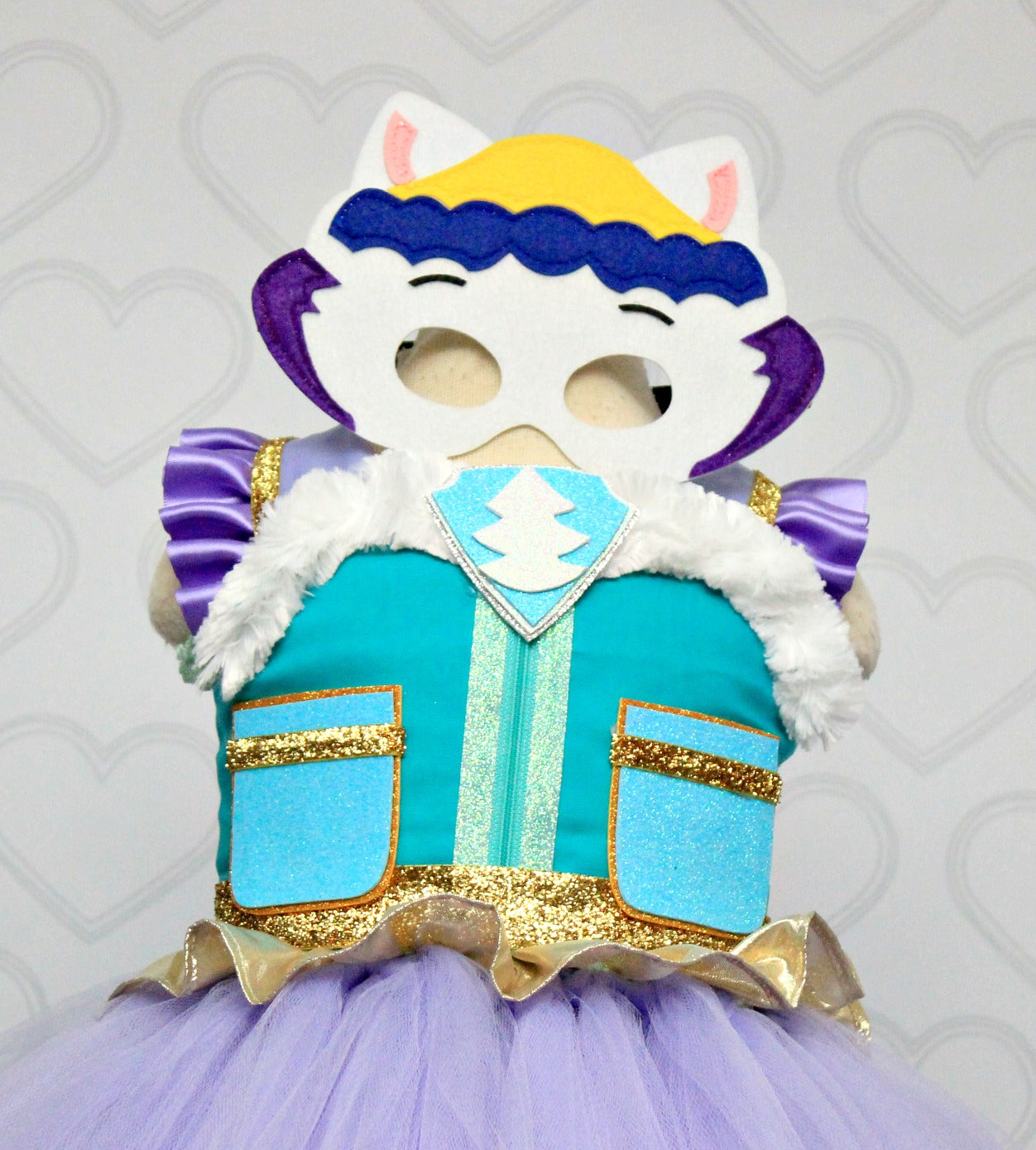 Paw patrol Costume- Everest costume- everest paw patrol tutu dress-paw patrol tutu-everest dress