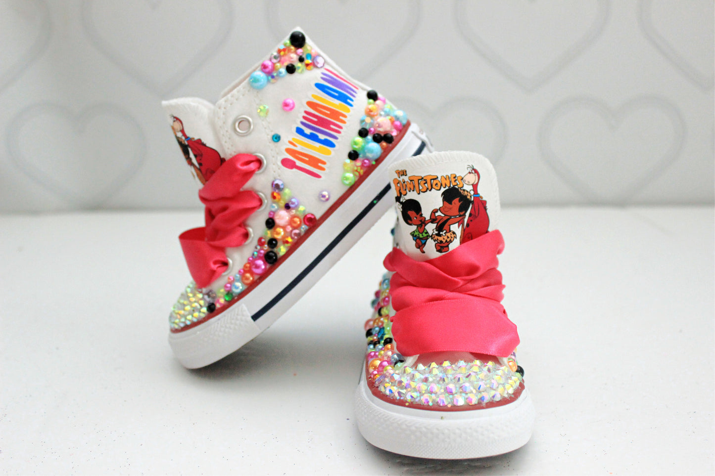Flintstone shoes- Flintstone bling Converse-Girls Flintstone Shoes-Flintstone Converse