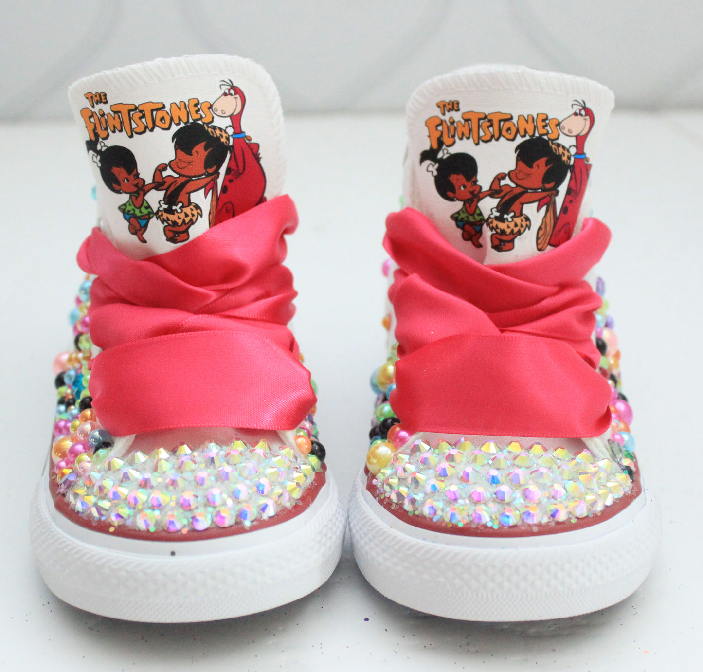 Flintstone shoes- Flintstone bling Converse-Girls Flintstone Shoes-Flintstone Converse