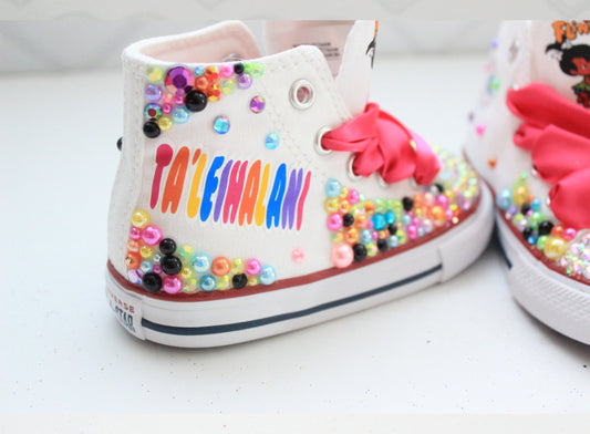 Flintstone shoes- Flintstone bling Converse-Girls Flintstone Shoes-Flintstone Converse