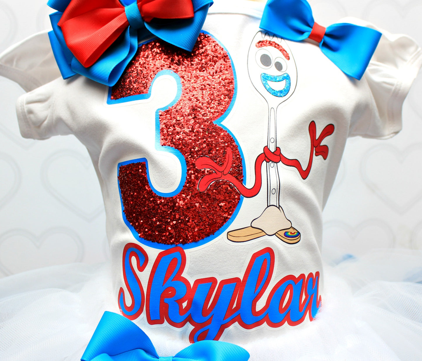 Forky tutu set-Forky outfit-Forky dress-Toy story tutu set