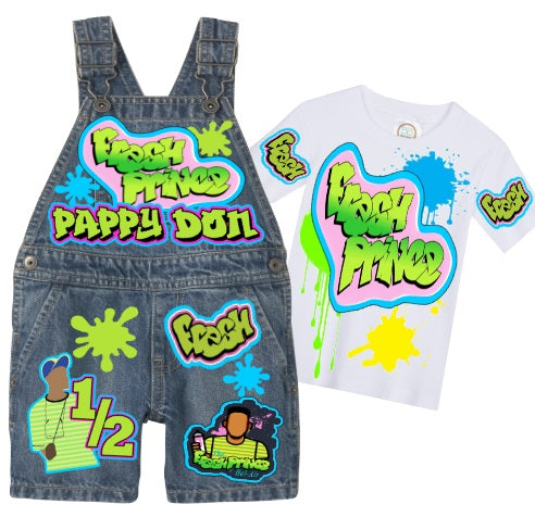 Fresh prince Overalls- Fresh prince Birthday Overalls- Fresh prince Birthday outfit