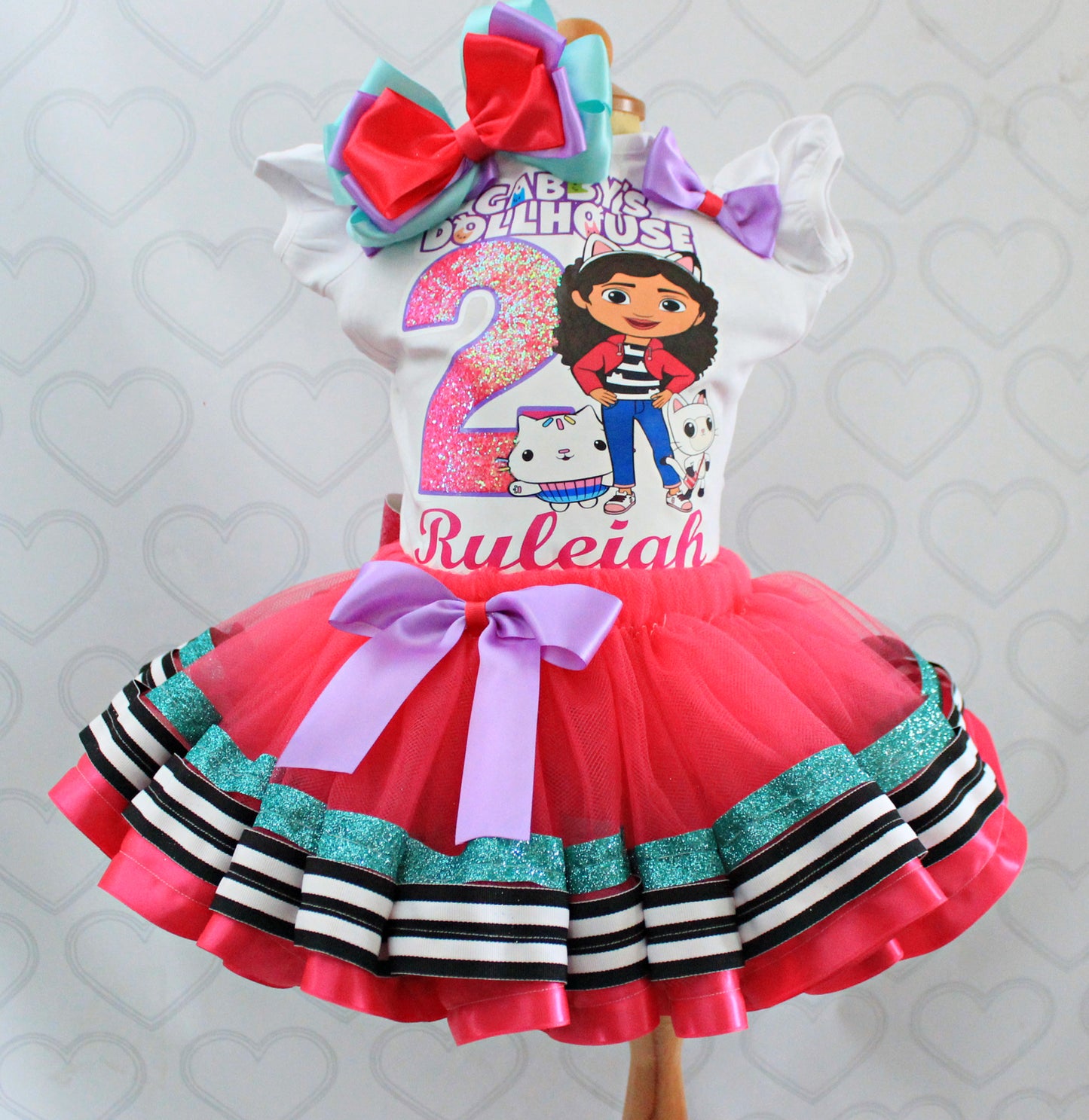 Gabby Dollhouse tutu set-Gabby Dollhouse outfit-Gabby Dollhouse dress
