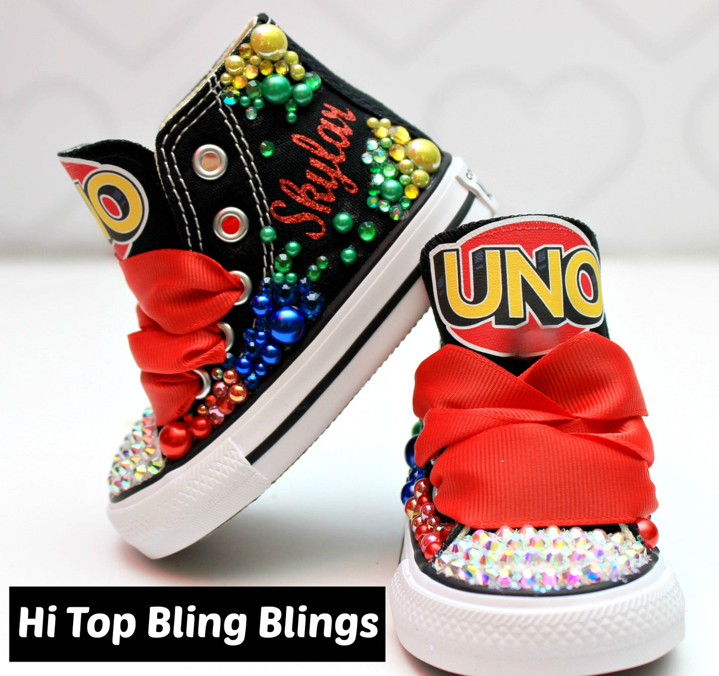 Girls Converse shoes- Girls Converse-Girls Bling Shoes-Bling Converse-Custom