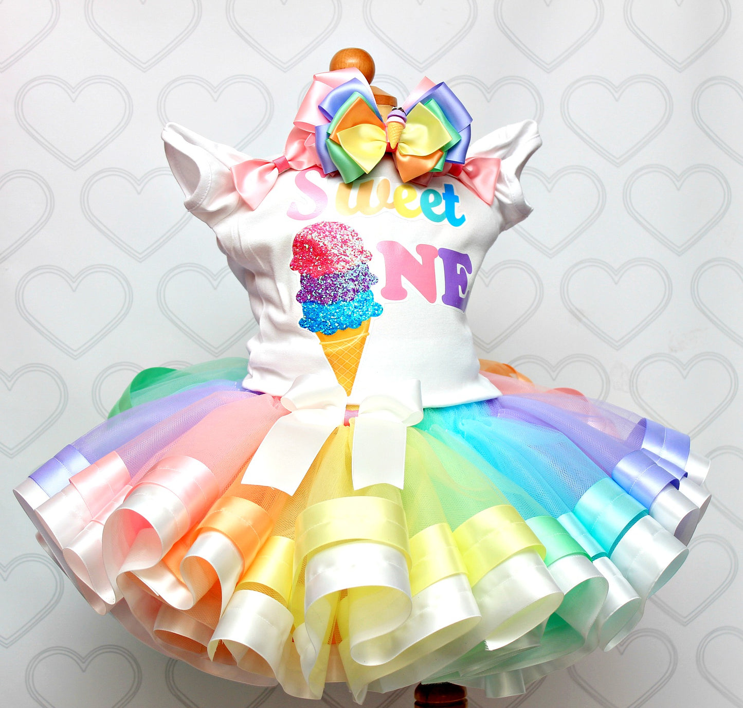 Ice Cream Tutu set- Ice Cream outfit-Ice Cream dress-Ice Cream tutu