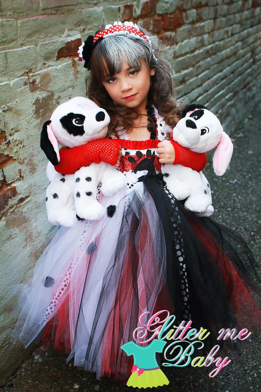 Cruella deville costume- cruella deville tutu dress- cruella deville dress