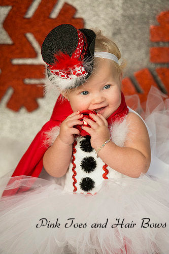 Snowman tutu Dress- Christmas tutu dress- frosty the snowman costume-frosty the snowman dress