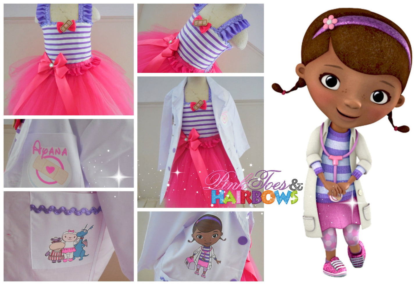 Doc Mcstuffins Dress- Doc Mcstuffins Tutu Dress- Doc Mcstuffins tutu- Doc Mcstuffins Birthday Dress