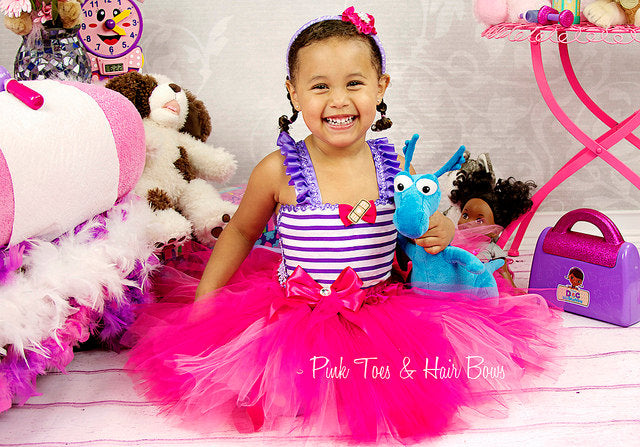 Doc Mcstuffins Dress- Doc Mcstuffins Tutu Dress- Doc Mcstuffins tutu- Doc Mcstuffins Birthday Dress